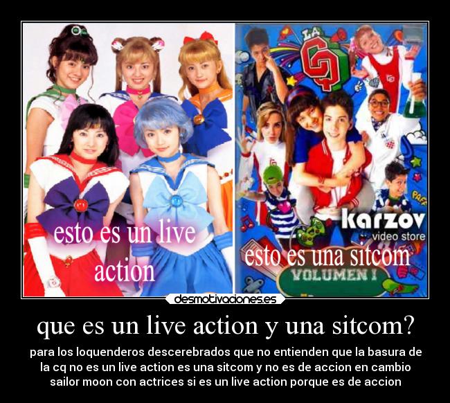 que es un live action y una sitcom? - 