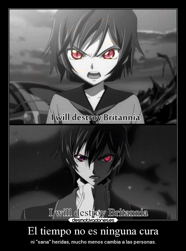 carteles anime code geass lelouch jhs desmotivaciones