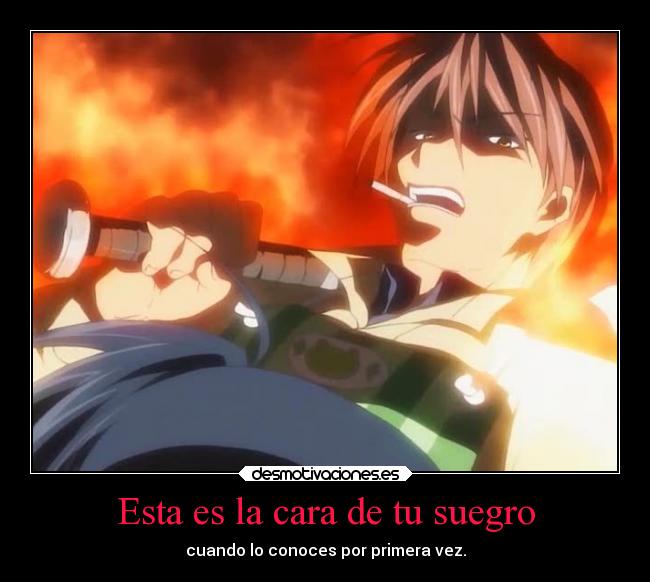 Esta es la cara de tu suegro -