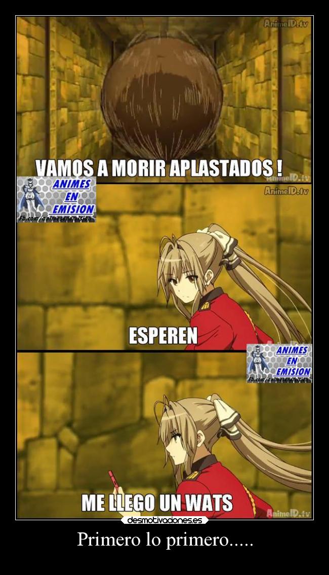 Primero lo primero..... -