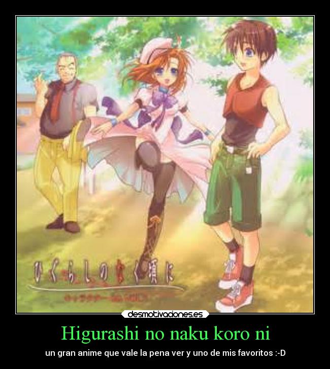 Higurashi no naku koro ni - un gran anime que vale la pena ver y uno de mis favoritos :-D