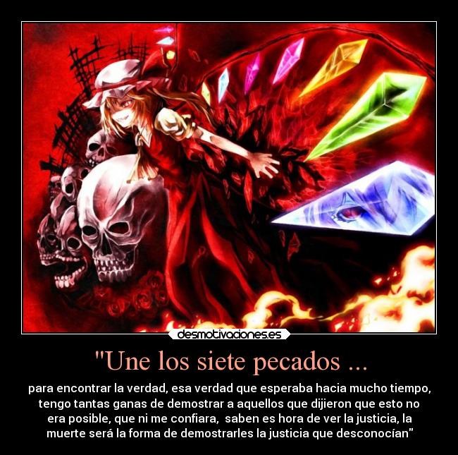 Une los siete pecados ... - 