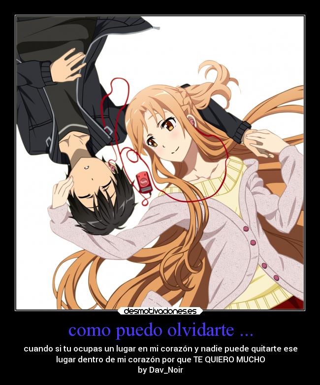 como puedo olvidarte ... - cuando si tu ocupas un lugar en mi corazón y nadie puede quitarte ese
lugar dentro de mi corazón por que TE QUIERO MUCHO
by Dav_Noir