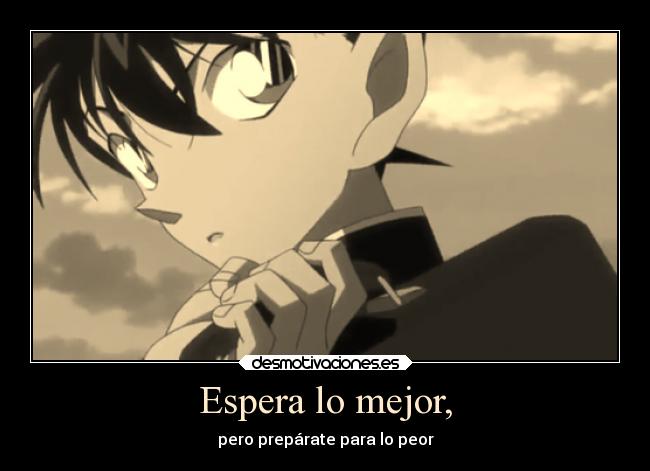 carteles anime detective conan shinichi kudo desmotivaciones