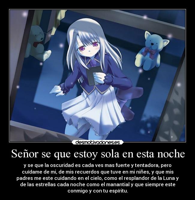 Señor se que estoy sola en esta noche - 