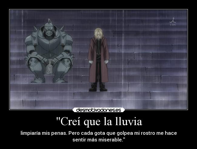 carteles anime fullmetalachemist edward miserable nada inutil desmotivaciones