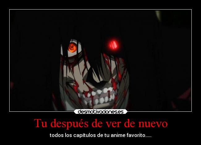 carteles anime hellsing alucard laugh desmotivaciones