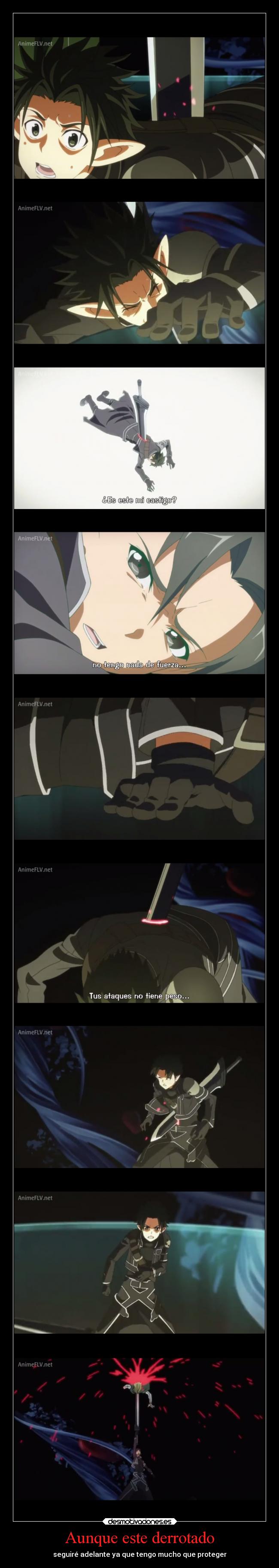 Aunque este derrotado -