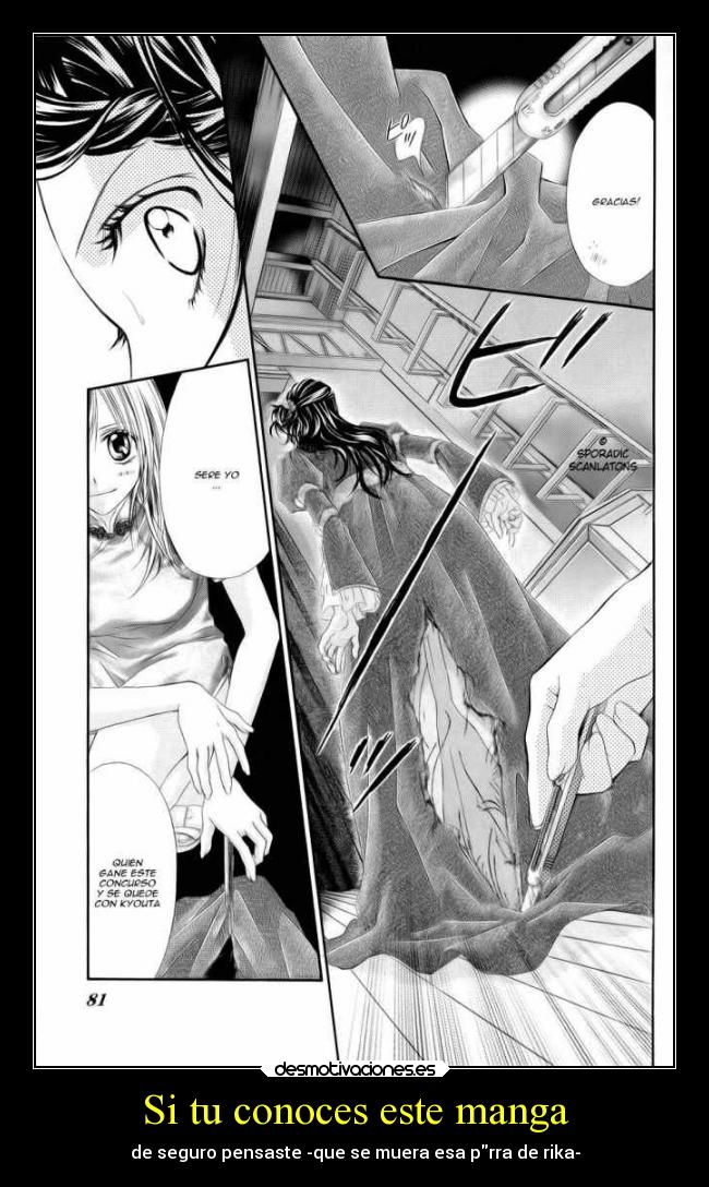 Si tu conoces este manga - de seguro pensaste -que se muera esa prra de rika-