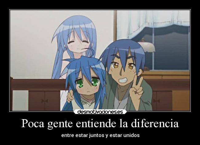 carteles anime luckystar konata blackbird desmotivaciones