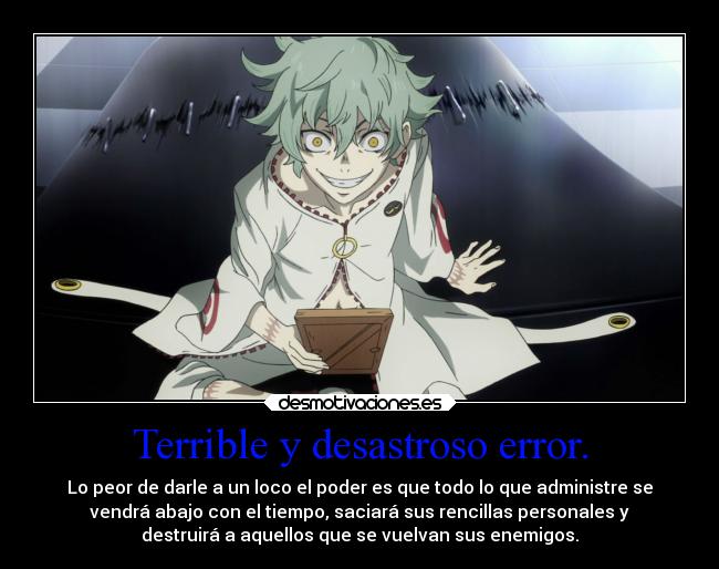 Terrible y desastroso error. - 