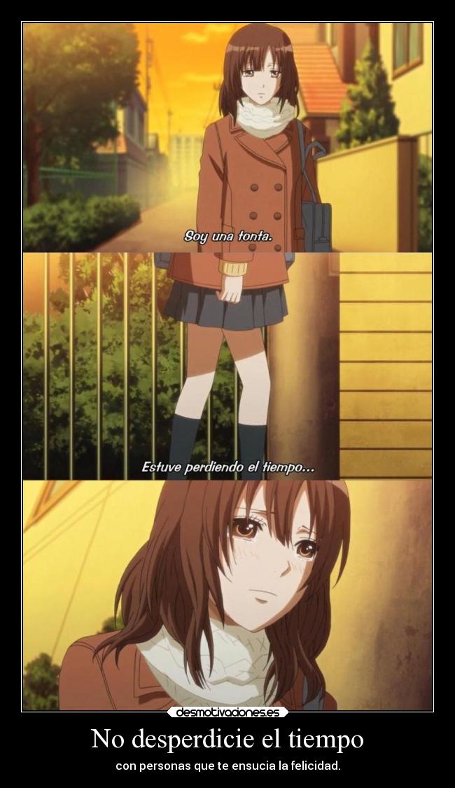 No desperdicie el tiempo - con personas que te ensucia la felicidad.