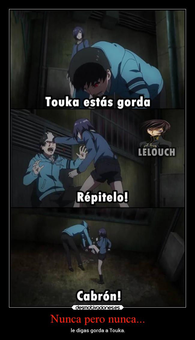 carteles anime thokyo ghoul desmotivaciones