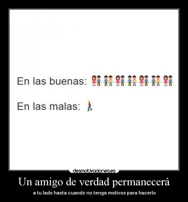 Un amigo de verdad permanecerá -