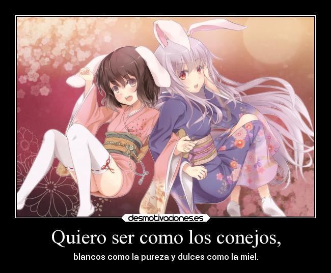 Quiero ser como los conejos, - 