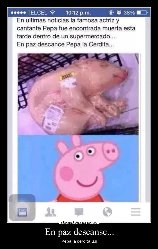 En paz descanse... - Pepa la cerdita u.u