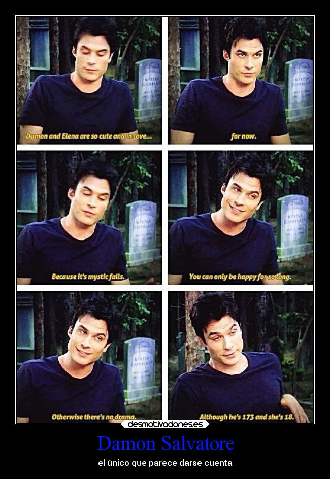 carteles chiste humor cine thevampirediaries cronicasvampiricas damon salvatore damonsalvatore santalucia desmotivaciones