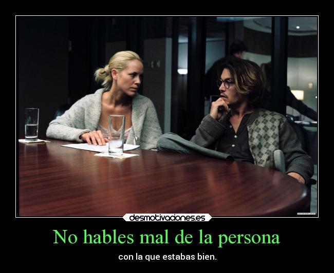 No hables mal de la persona - 