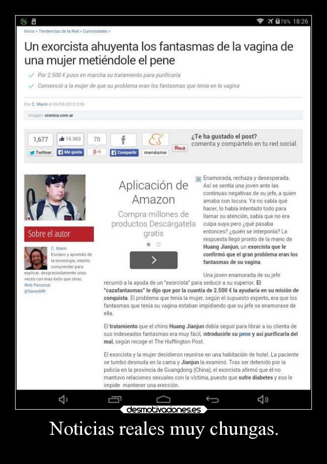 Noticias reales muy chungas. -
