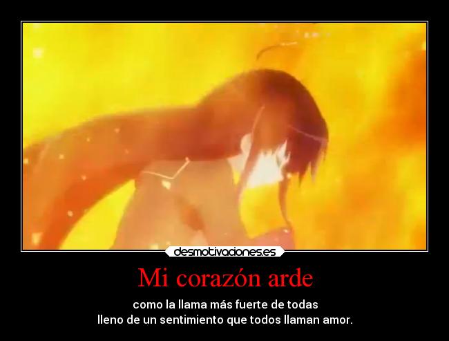 Mi corazón arde -