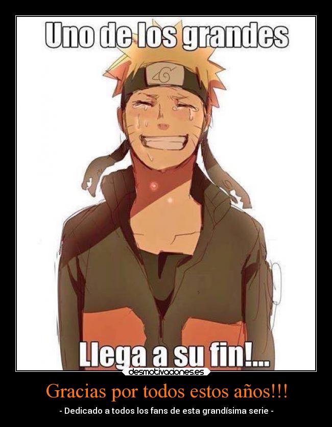 Gracias por todos estos años!!! - - Dedicado a todos los fans de esta grandísima serie -