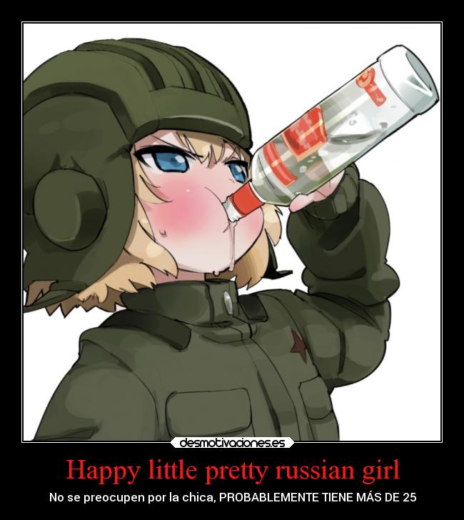 Happy little pretty russian girl -