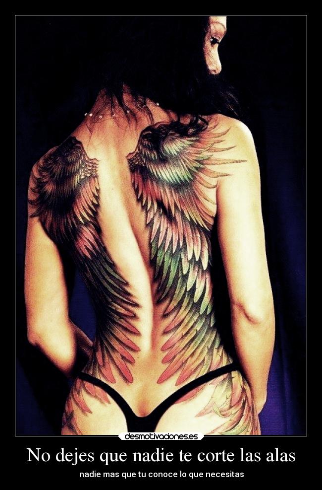 No dejes que nadie te corte las alas -