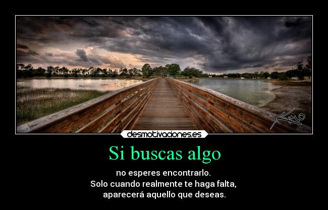 Si buscas algo - 