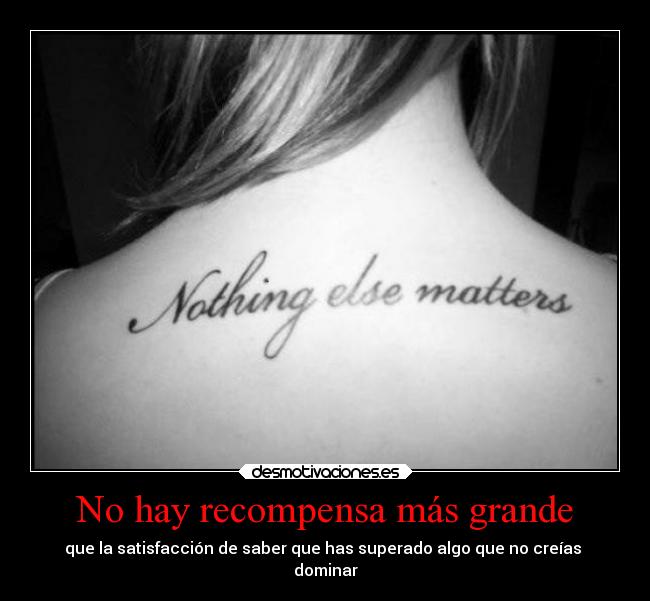 No hay recompensa más grande -