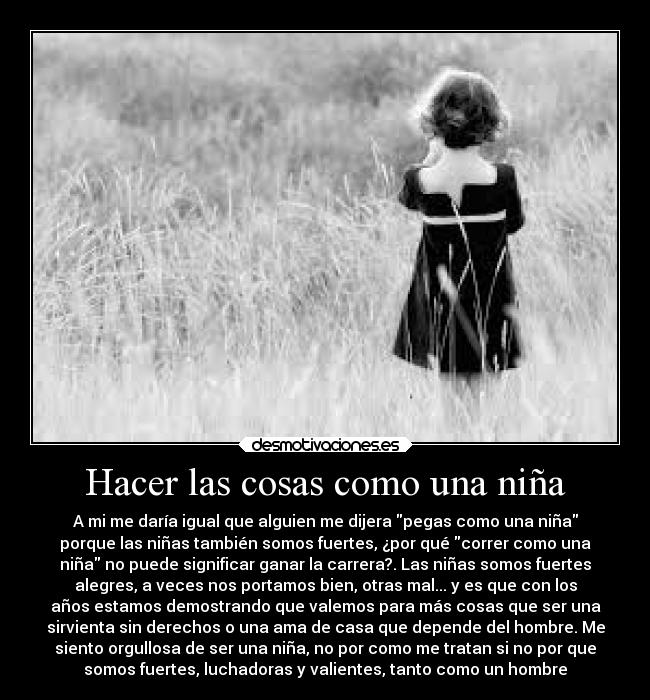 Hacer las cosas como una niña -