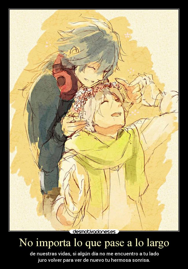 carteles dolor distancia separacion reencuentro volveredentrodemuypoco teseguiresiempre teamo yaoi desmotivaciones