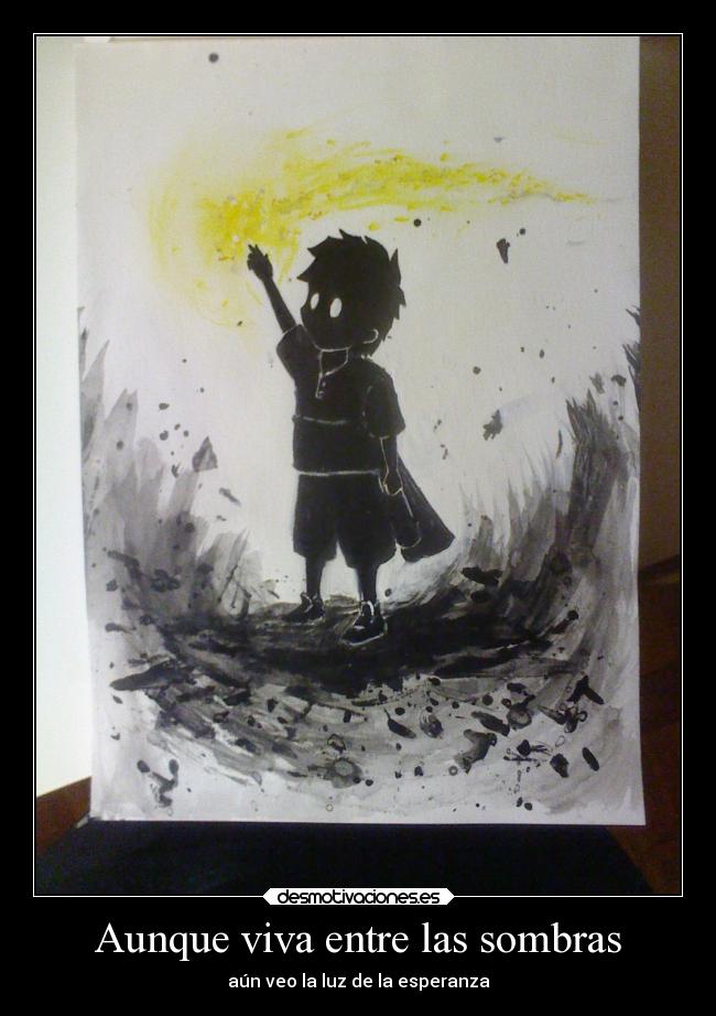 carteles esperanza alegria sombras luz que les parece cuadro progreso desmotivaciones