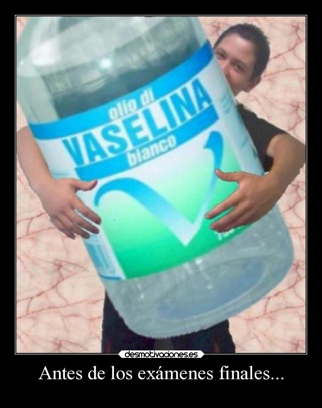 Antes de los exámenes finales... -