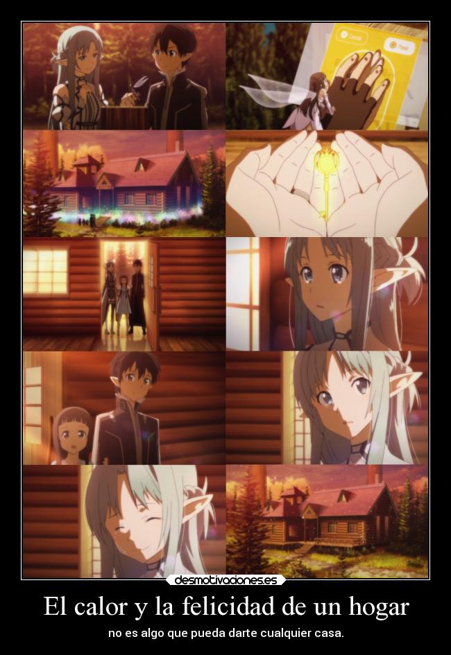 El calor y la felicidad de un hogar - 