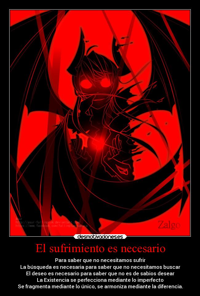 carteles frases redgame poema luz oscuridad paz sufrimiento zalgo desmotivaciones