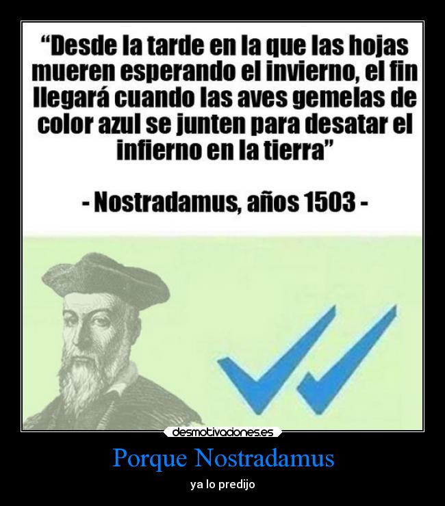 carteles graciosas chiste historia humor apocalipsis los pajaros azules alados desmotivaciones