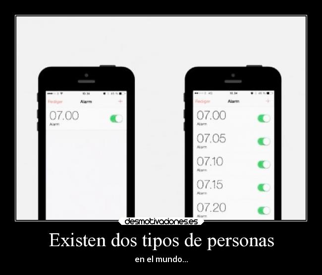 Existen dos tipos de personas - en el mundo...