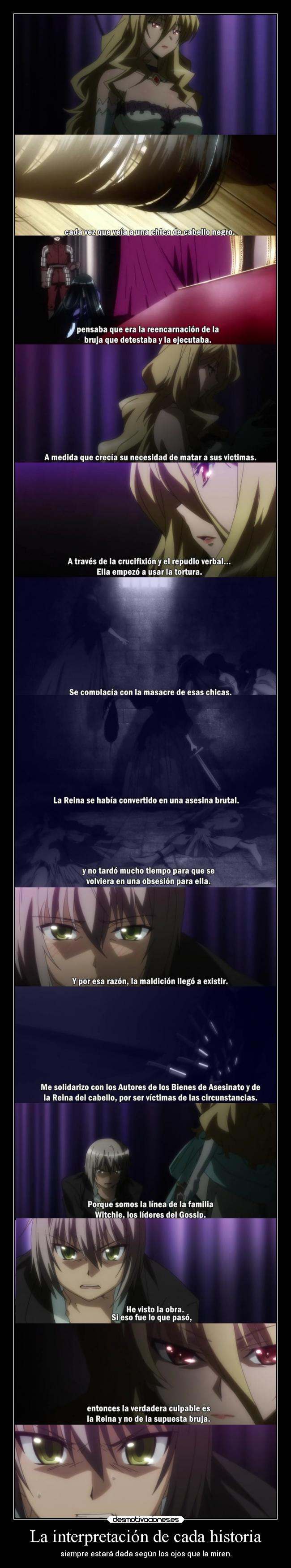 La interpretación de cada historia -