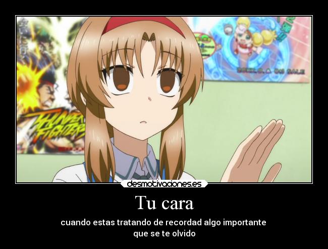 carteles humor anime frag takao cara desmotivaciones