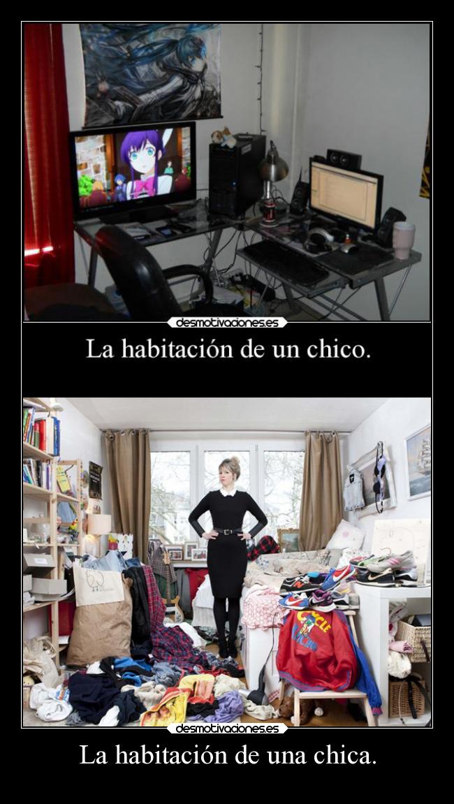 La habitación de una chica. -