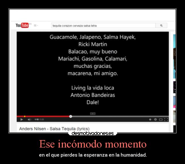 Ese incómodo momento - en el que pierdes la esperanza en la humanidad.