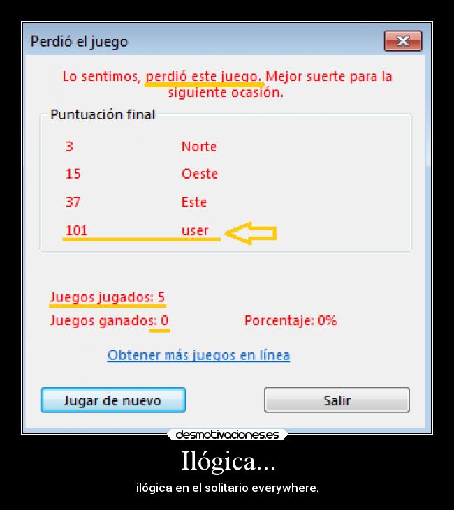 carteles humor laurasimpson11 computadora cartas ilogica solitario desmotivaciones