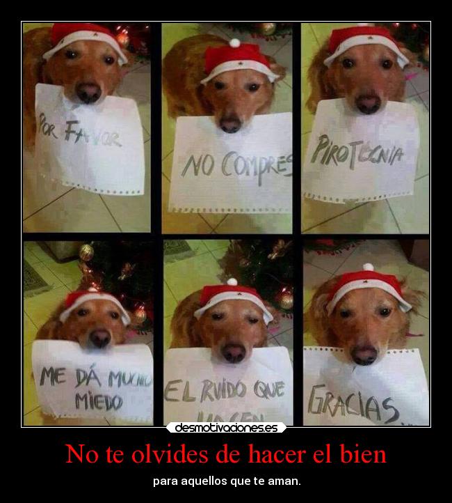 No te olvides de hacer el bien - para aquellos que te aman.