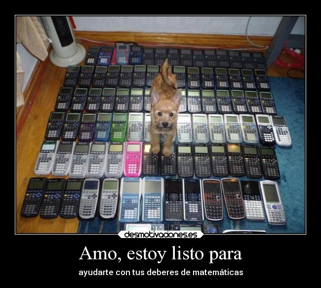 Amo, estoy listo para -