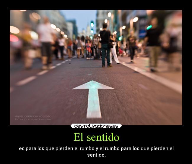 El sentido -