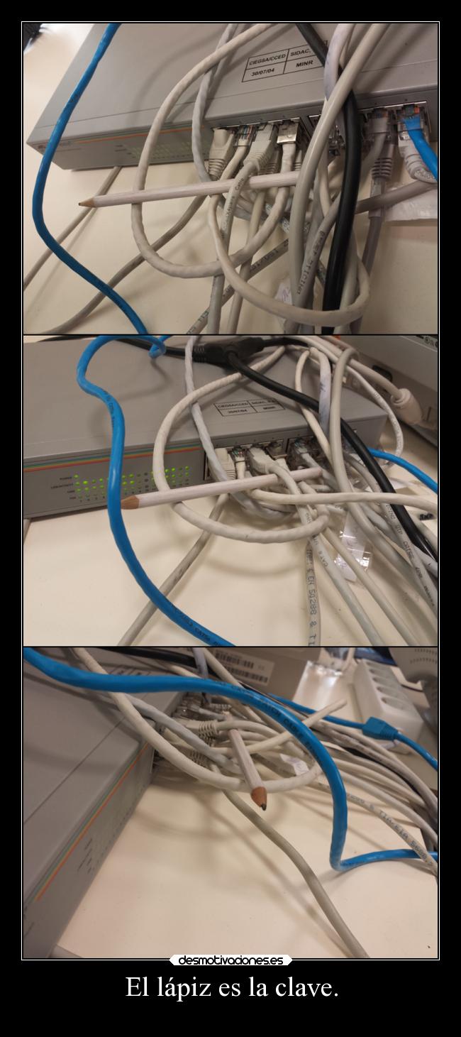 El lápiz es la clave. -