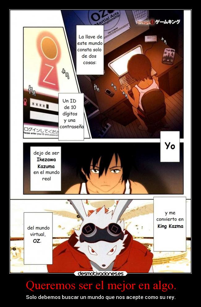 Queremos ser el mejor en algo. - 