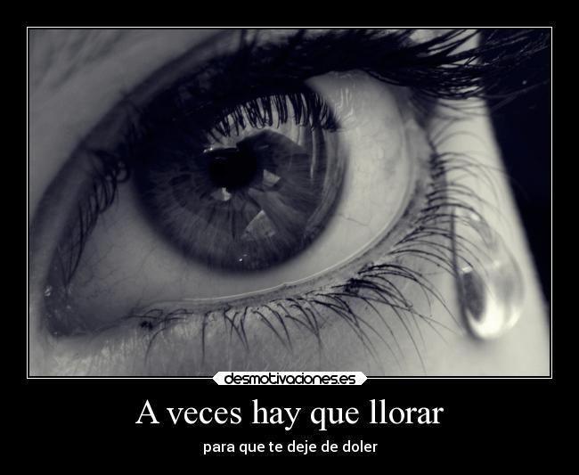 Resultado de imagen de desmotivaciones llorar