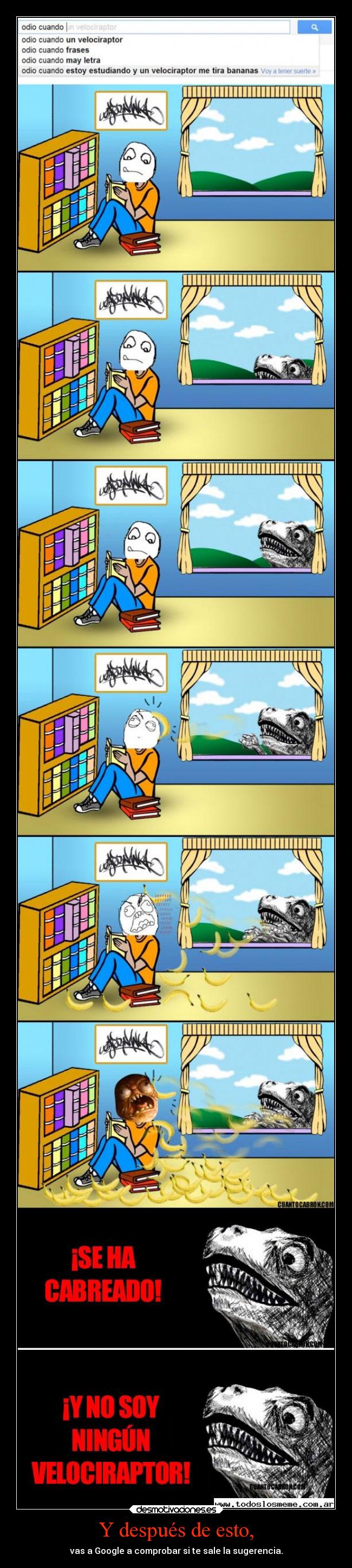 Y después de esto, - vas a Google a comprobar si te sale la sugerencia.