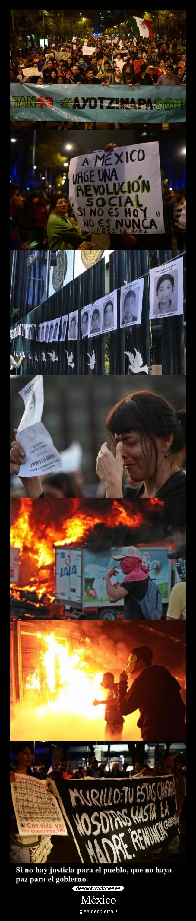 carteles mexico mexico despierta cuarenta tres estudiantes desaparecidos asesinados justicias para pueblo desmotivaciones